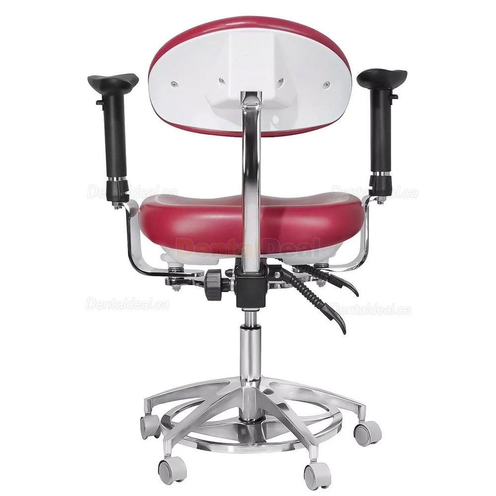 JKS 037 Dental Microscope Stool Surgeon Operator Hygienist Chair with Armrest